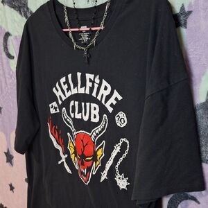 Stranger Things Hellfire Club - Sleep/ Lounge Shirt - Medium - D&D Alternative